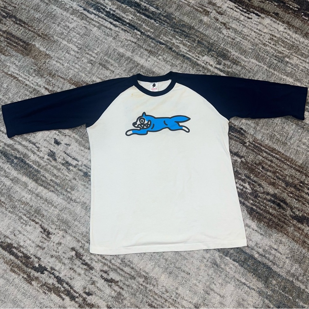 ICECREAM Running Dog Baseball Tee T-Shirt Navy